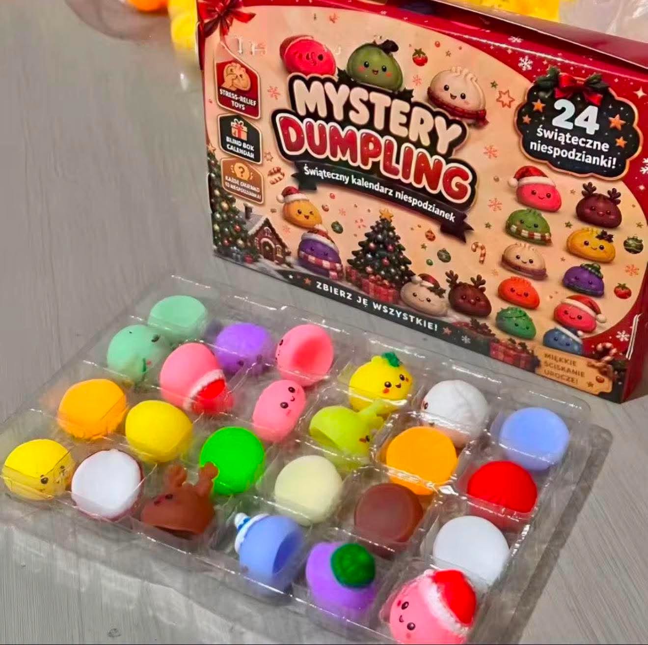 Holiday Cheer Mystery Mini Squishy Dumpling Advent Calendar