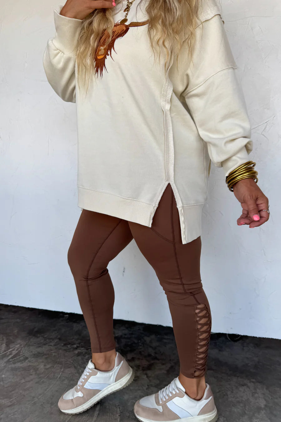 Blakeley Signature Leggings in Brown