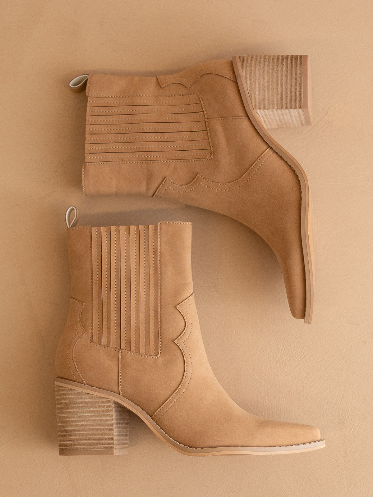 Camel Western Inspired Boot