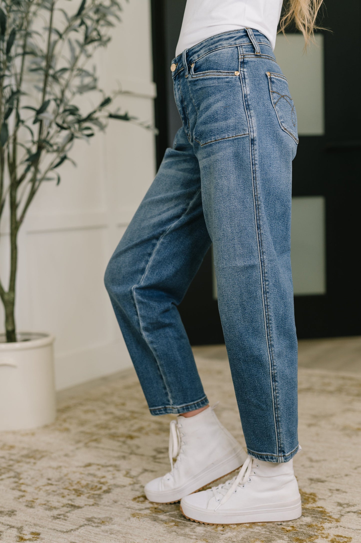 High waist barrel jeans by Judy Blue