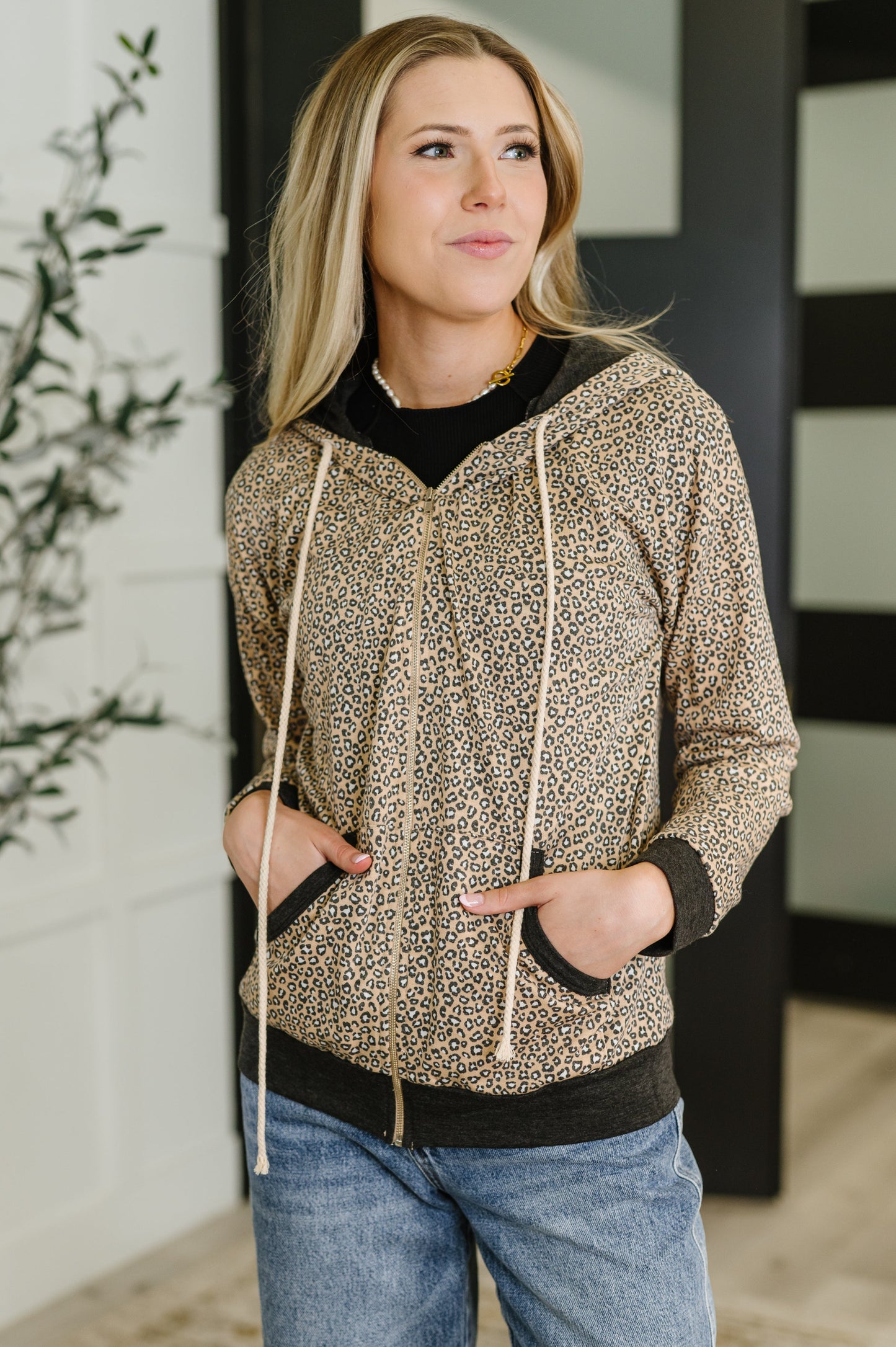 Leopard print zip up hoodie by 7th Ray
Light-Weight French Terry
Full Front Zip Up
Gold Hardware
Contrast, Banded Sleeve Cuff
Contrast, Banded Hem
Functional Side Pockets
62% Polyester, 33% Rayon, 5% Spandex
True to Size
