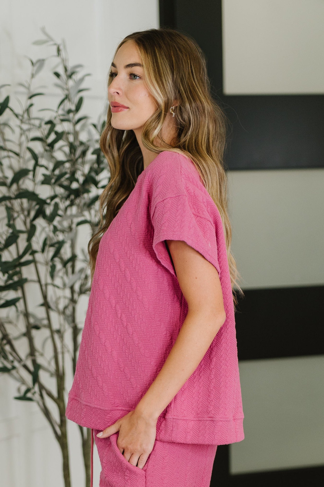 Cropped Flair bottoms in Pink By See and be Seen