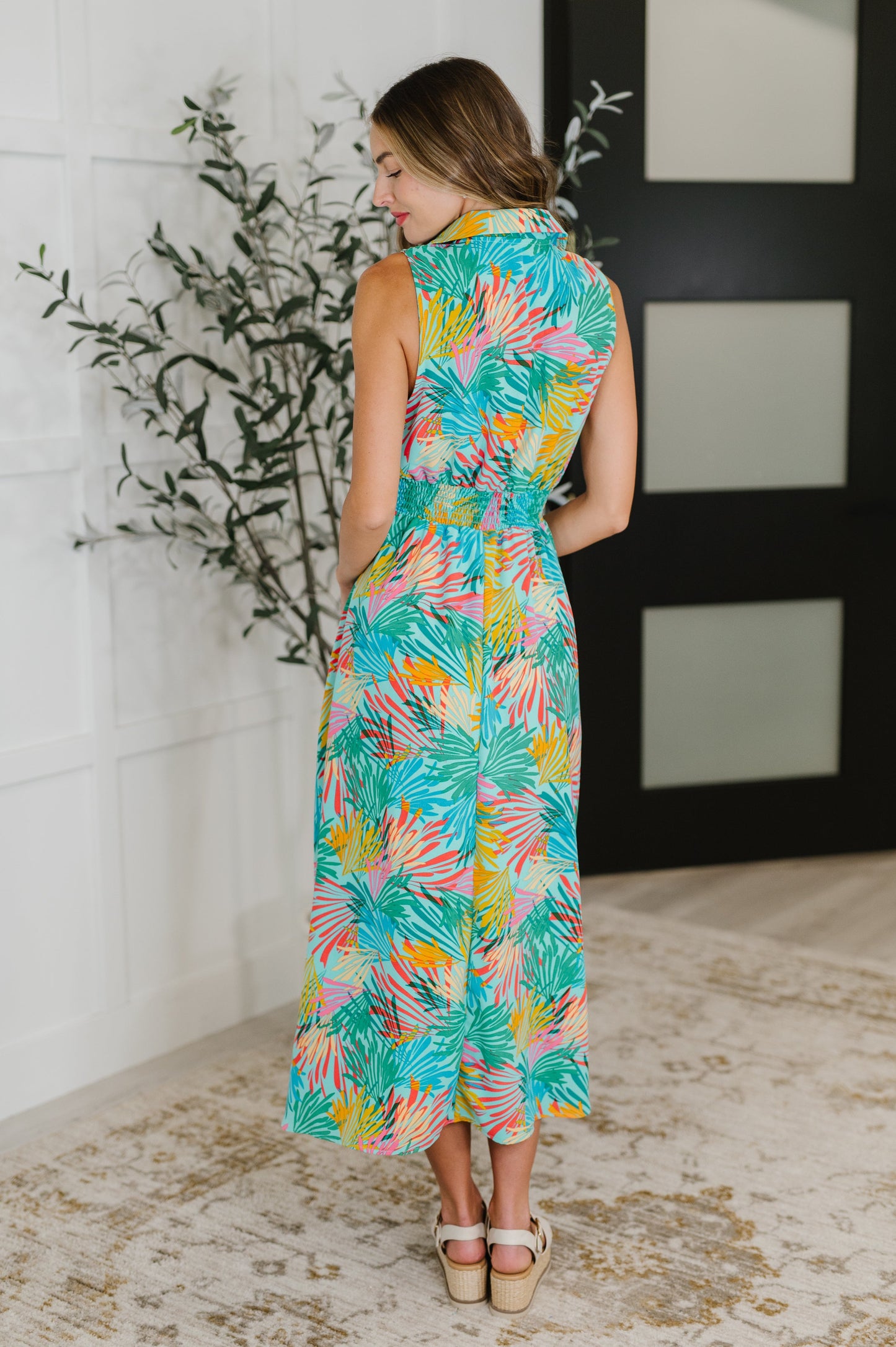 Sleeveless dress in Mint by Haptics