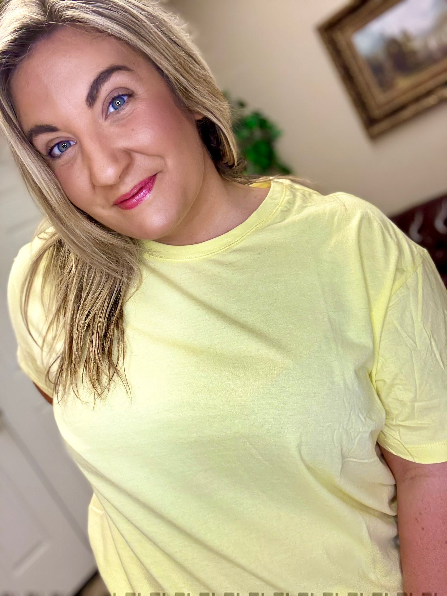 Washed Cotton Round Neckline Top