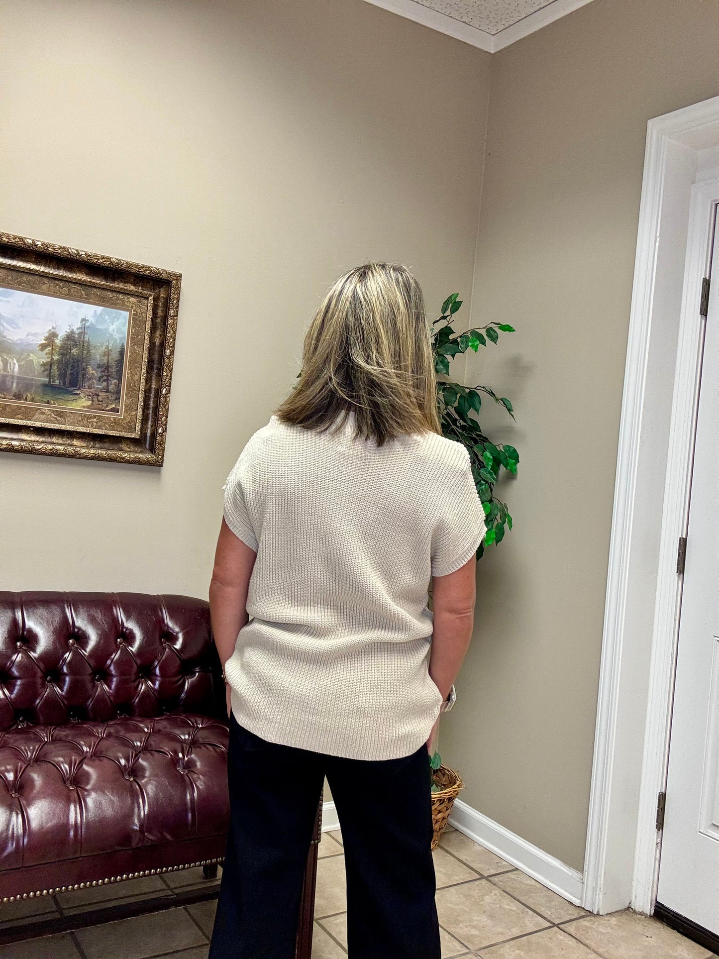 Knit Sweater in Oatmeal