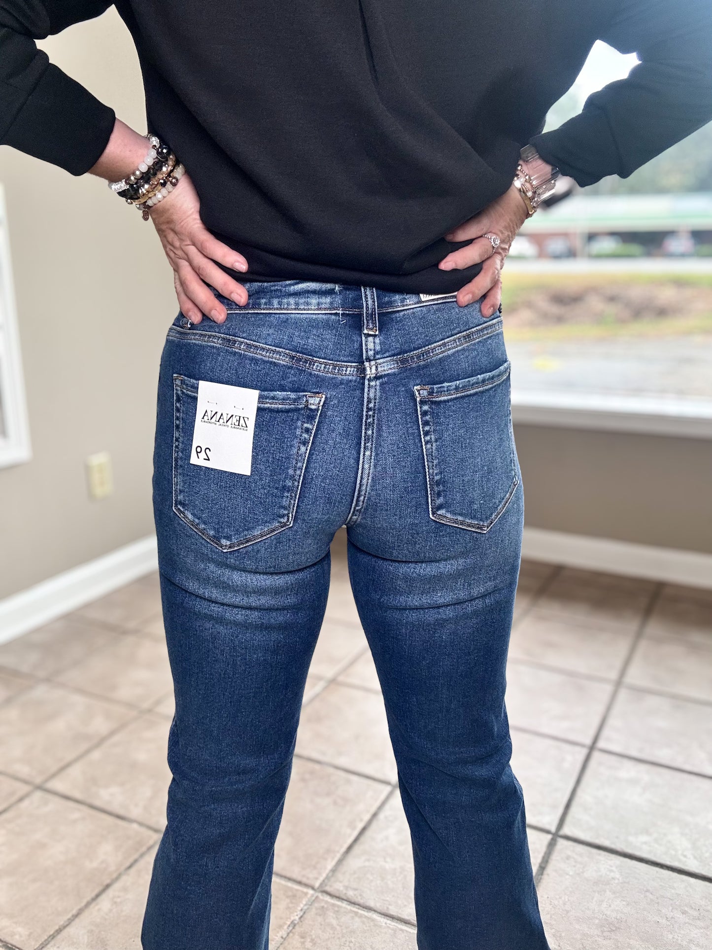 Dark Wash Bootcut Denim Jeans