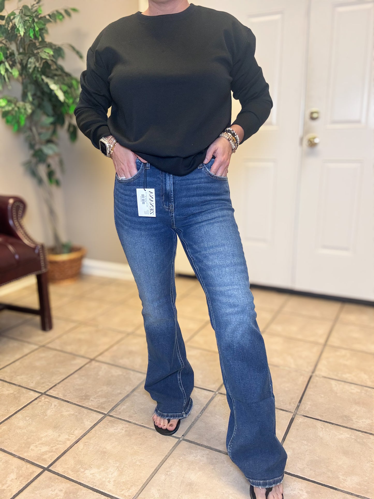 Dark Wash Bootcut Denim Jeans