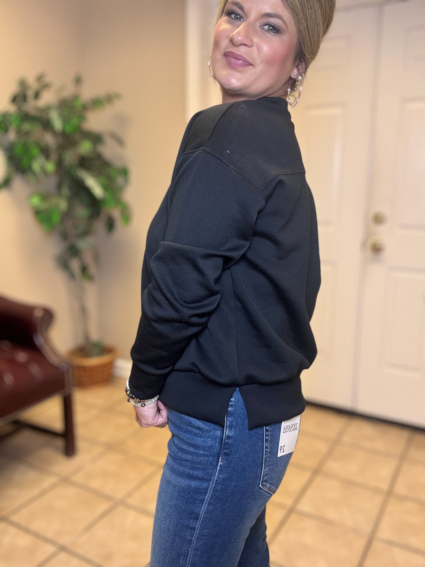 Travel Malibu Pullover by Dear Scarlett in Black