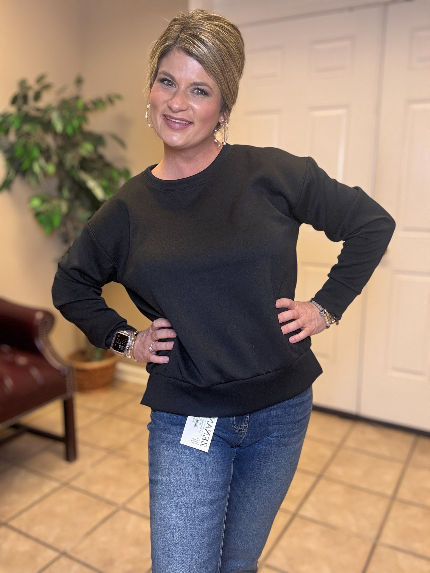 Travel Malibu Pullover by Dear Scarlett in Black