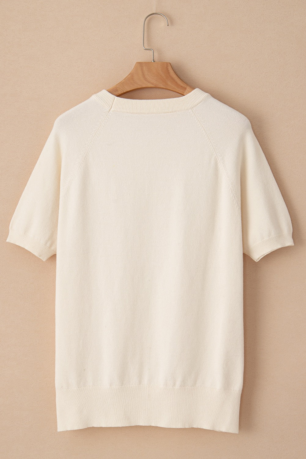 Beige Flower Knit Top May.