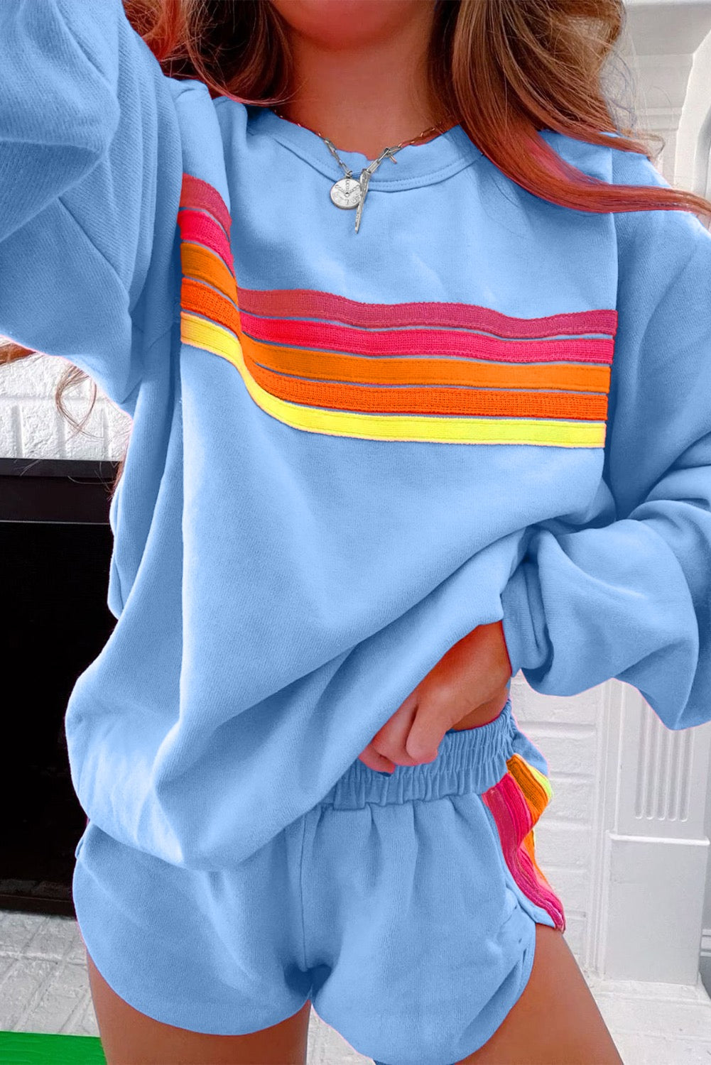 Blue Sunset Stripes Set RTS