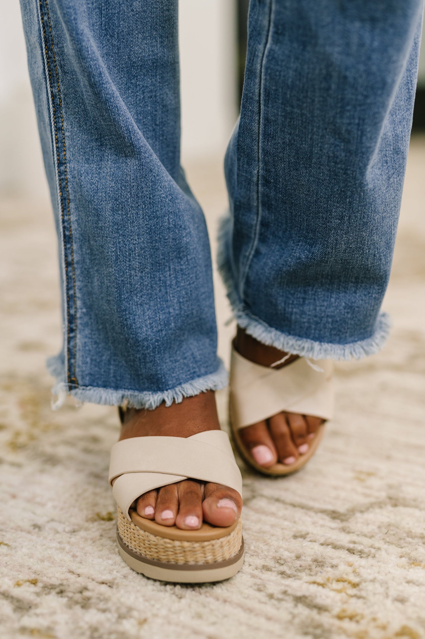 High Rise distressed bootcut jeans by Judy Blue