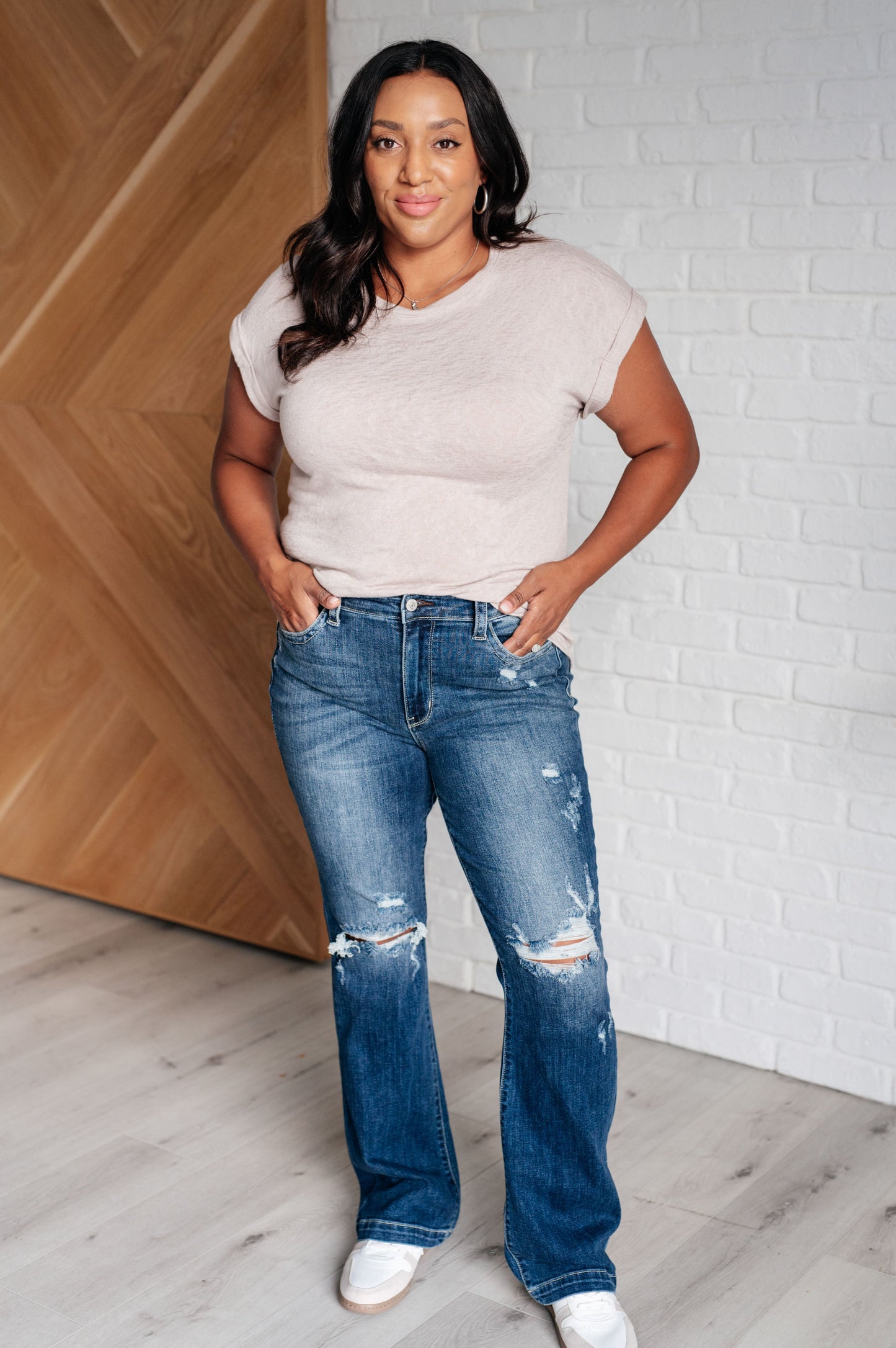 Taupe, Burnout jersey knit, dolman sleeve top