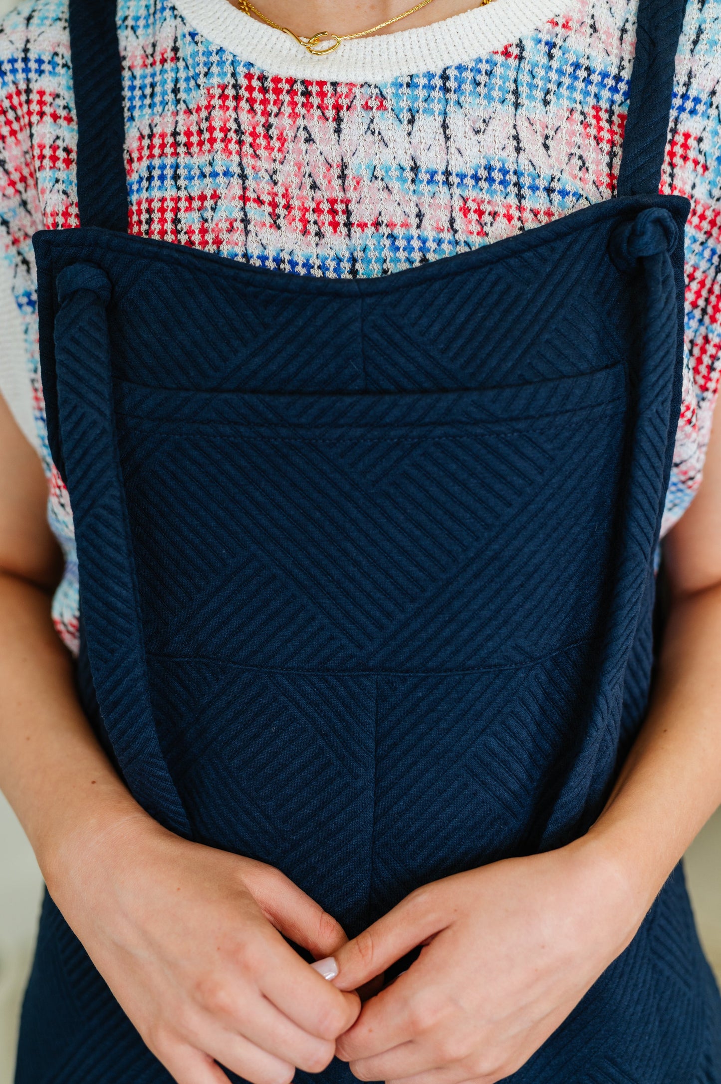 Navy , adjustable strap jumpsuit by See and Be Seen