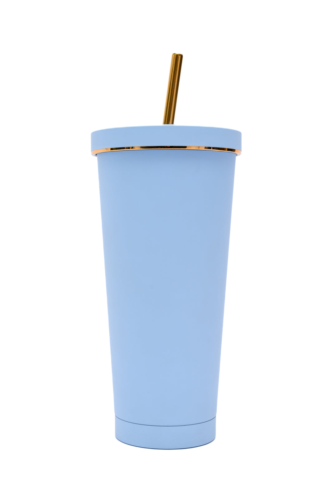 Total Eclipse Tumbler in Sky Blue
Double Layer 304 Stainless Steel
Gold Colored Accents & Straw
Straw Cleaning Brush Included
25 oz
10.1 x 6.8 x 20.5cm