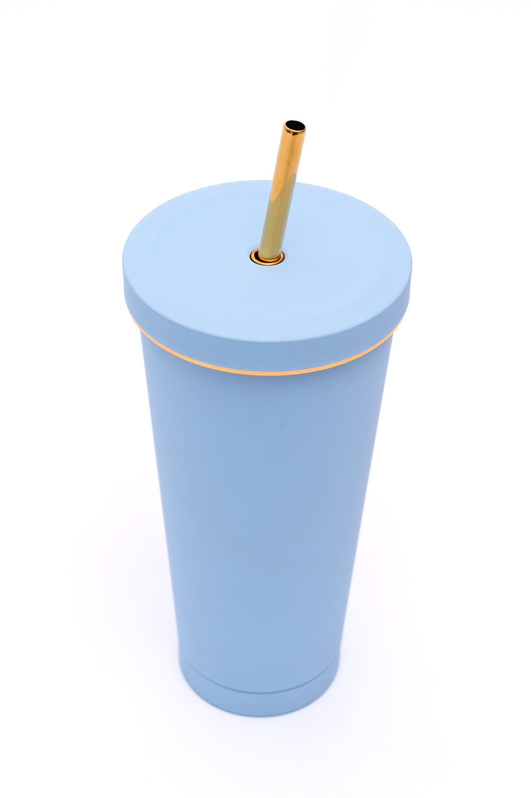 Total Eclipse Tumbler in Sky Blue
Double Layer 304 Stainless Steel
Gold Colored Accents & Straw
Straw Cleaning Brush Included
25 oz
10.1 x 6.8 x 20.5cm
