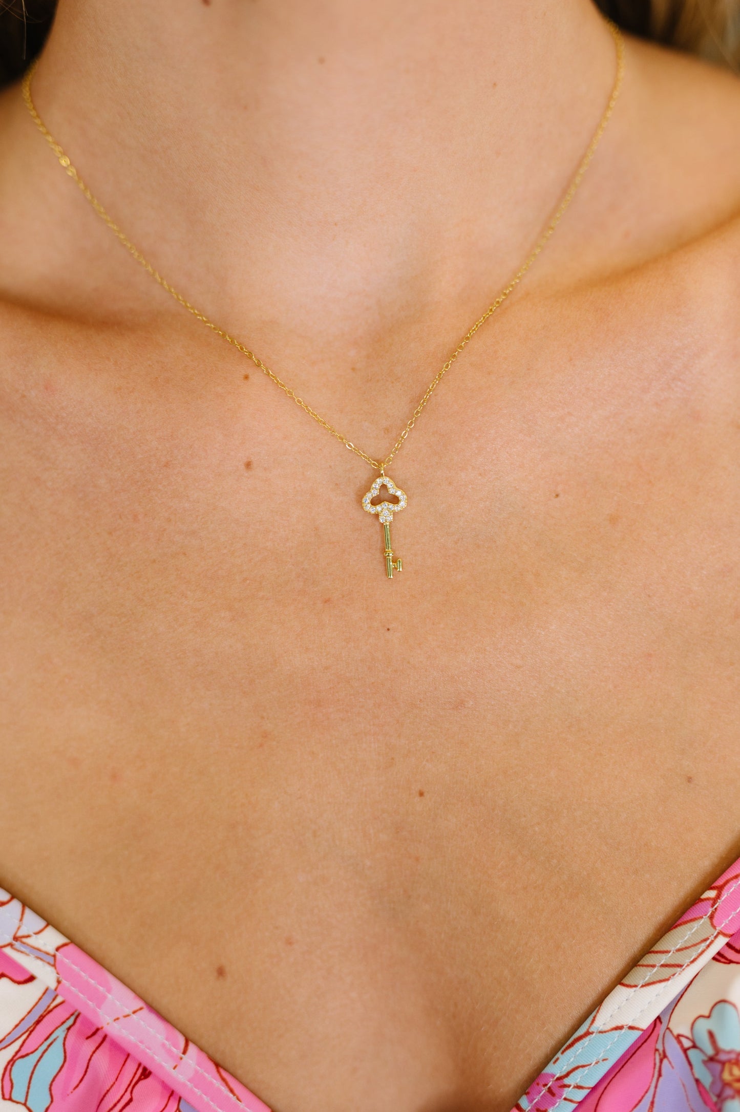 Key pendant necklace