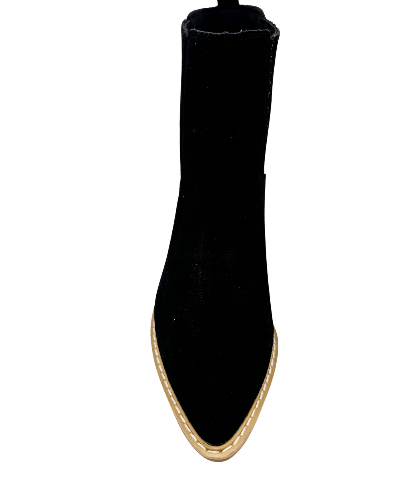 Suede Ankle Boot in Black