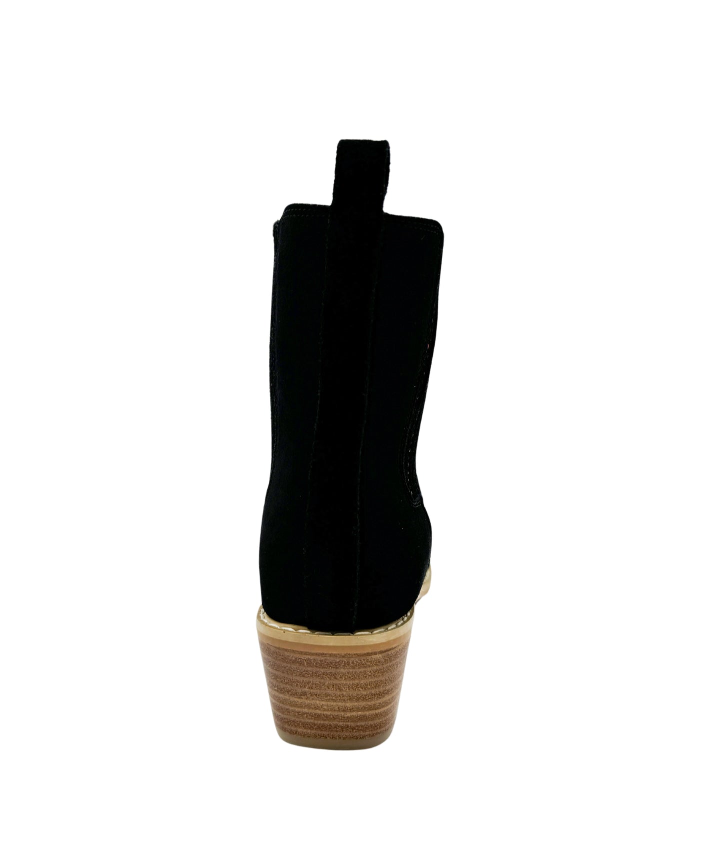 Suede Ankle Boot in Black