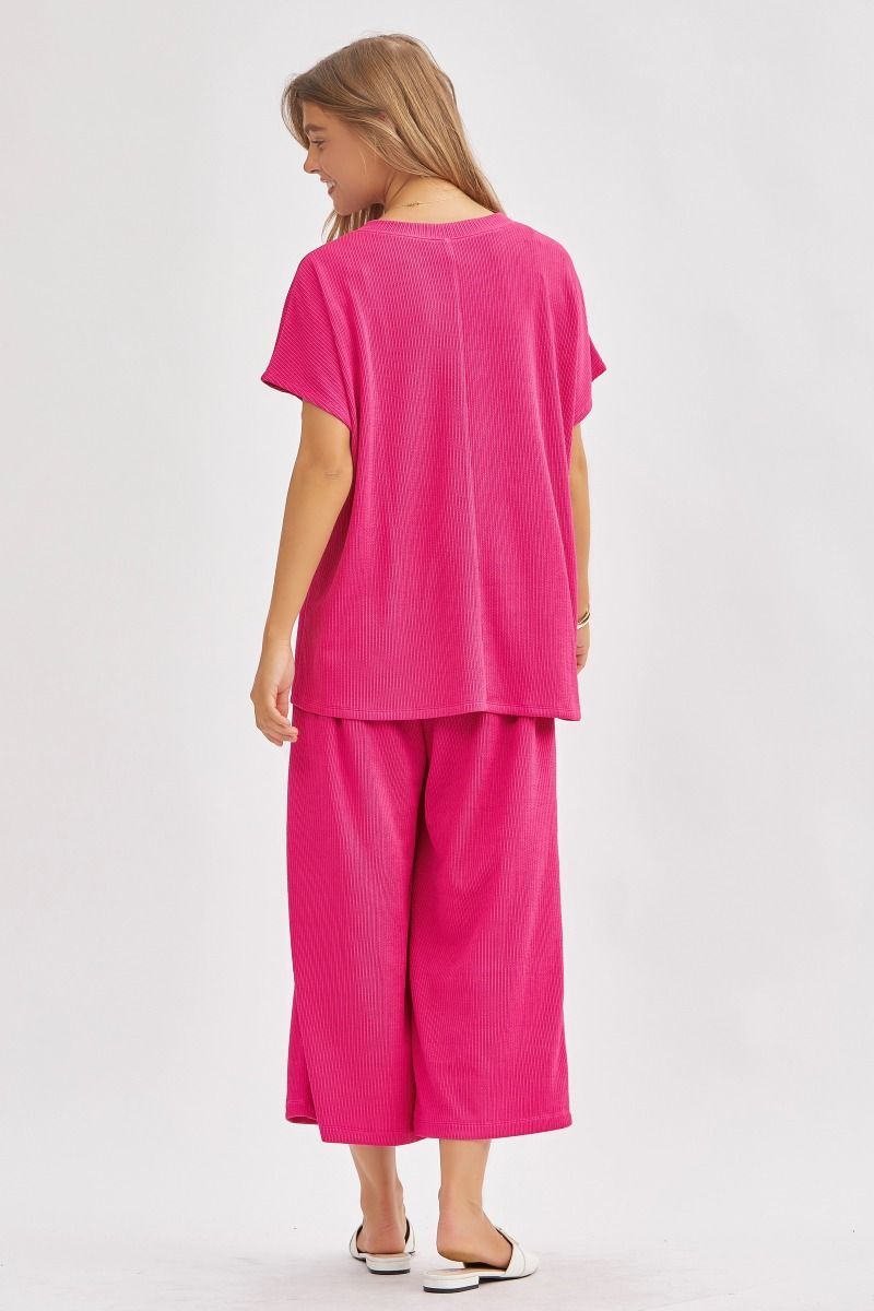 Palm Beach Travel Set in Magenta