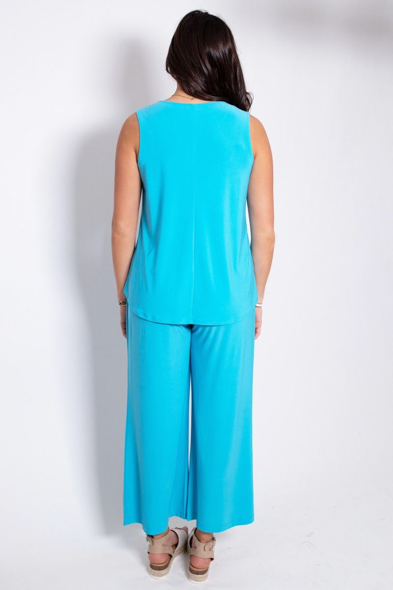 Dear Scarlett wrinkle free pants set regular and plus sizes in Aqua, Emerald, Hot Pink, Orchid, Red, Royal Blue