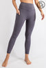 Plus Size Seamless Full Length Leggings In Titanium