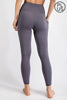 Plus Size Seamless Full Length Leggings In Titanium