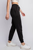 Fleece French Terry Sweat Pants In Black