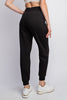 Fleece French Terry Sweat Pants In Black