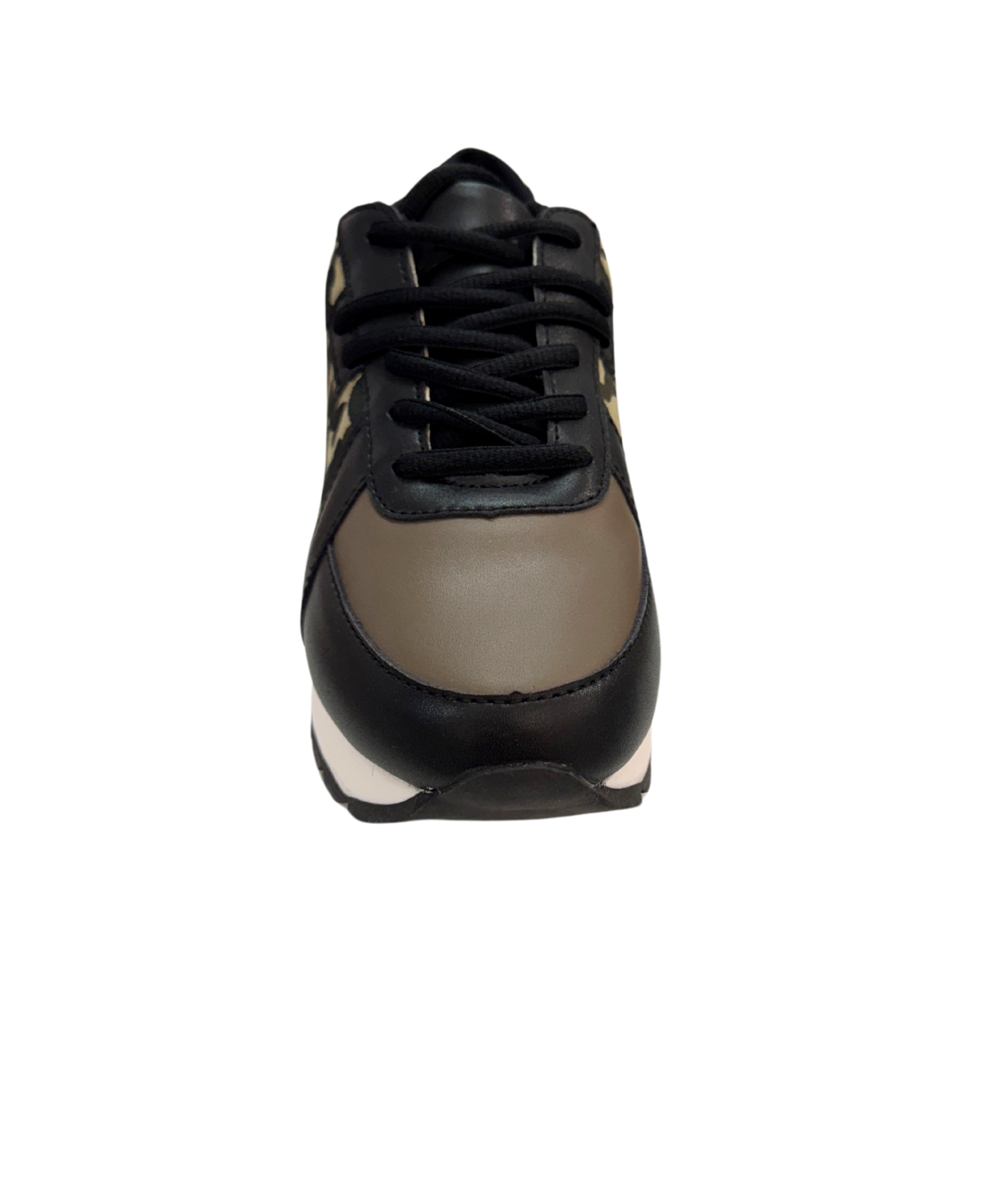 Camo platform, faux leather, ultra comfort footbed, lightweight sneaker