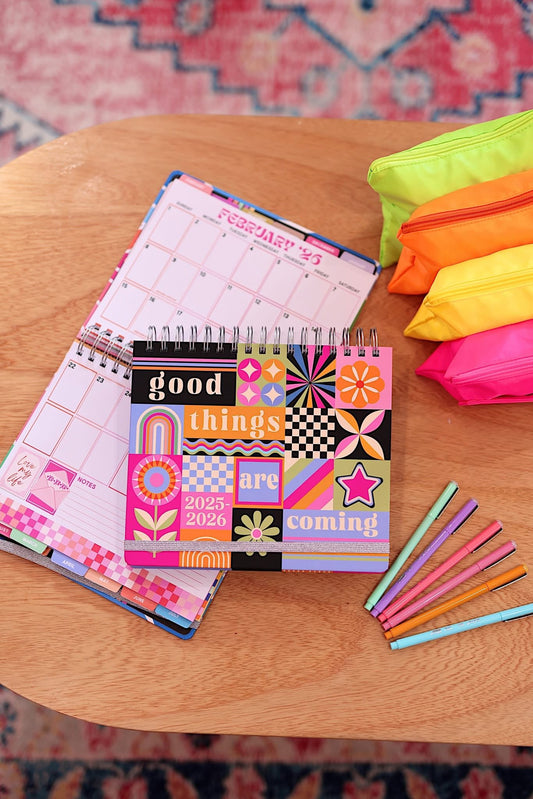 Colorful planners by Jadelynn Brooke.  .