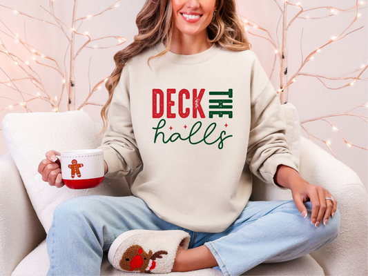 Deck The Halls Graphic Tee and Sweatshirt