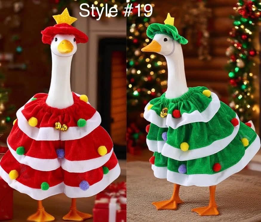 Festive Porch Goose Outfits