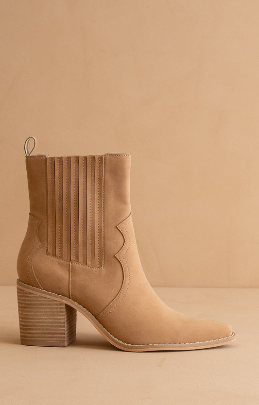 Camel Western Inspired Boot