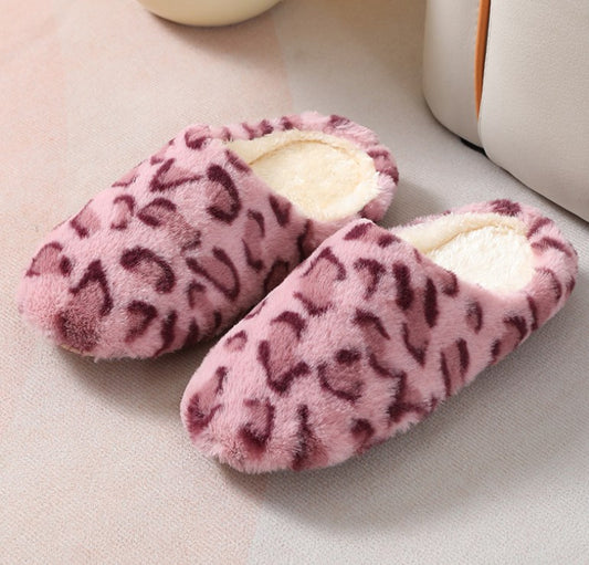 Leopard Print Slippers