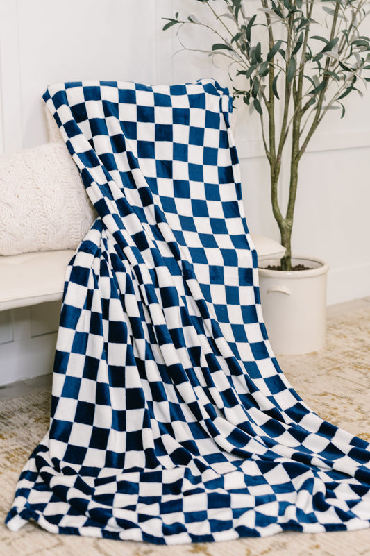 Berry Checkered Blanket