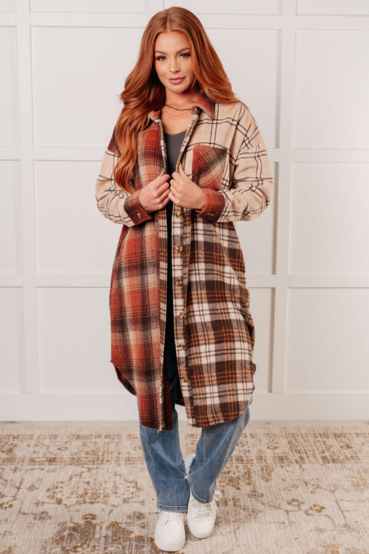 Flannel plaid oversized shacket by Haptics
Collared
Drop Shoulder
Front Button Closures
Functional Side Pockets
Patch Pocket
Sleeve Cuff Button Closure
Scooped Hem
Loose Oversized Fit
100% Polyester
True to Size