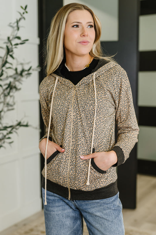 Leopard print zip up hoodie by 7th Ray
Light-Weight French Terry
Full Front Zip Up
Gold Hardware
Contrast, Banded Sleeve Cuff
Contrast, Banded Hem
Functional Side Pockets
62% Polyester, 33% Rayon, 5% Spandex
True to Size
