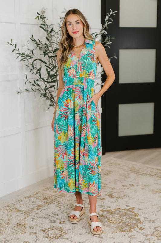 Sleeveless dress in Mint by Haptics