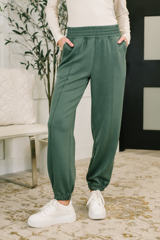 Jogger Bottoms in Dark Forest by Zenana