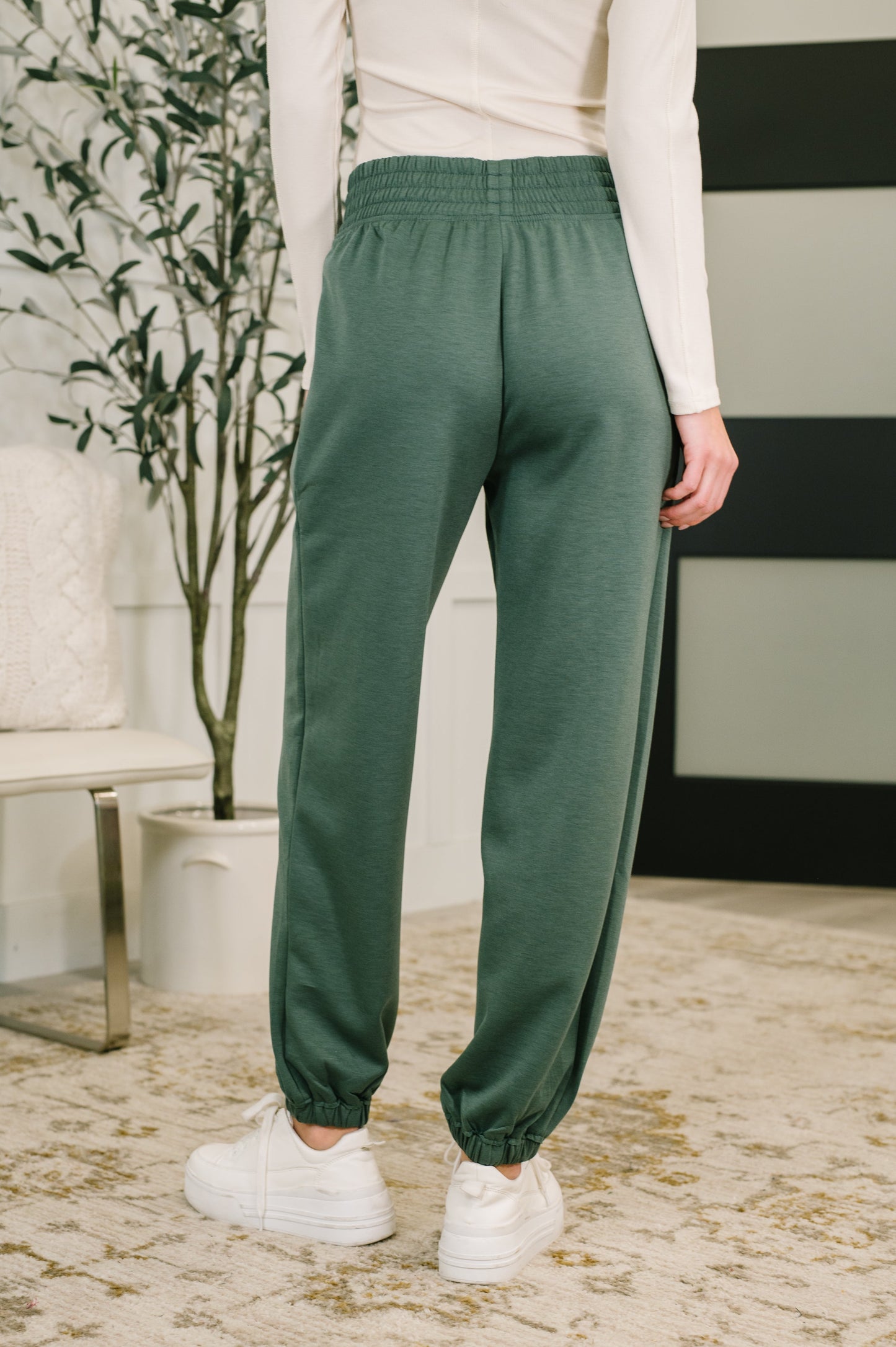 Jogger Bottoms in Dark Forest by Zenana