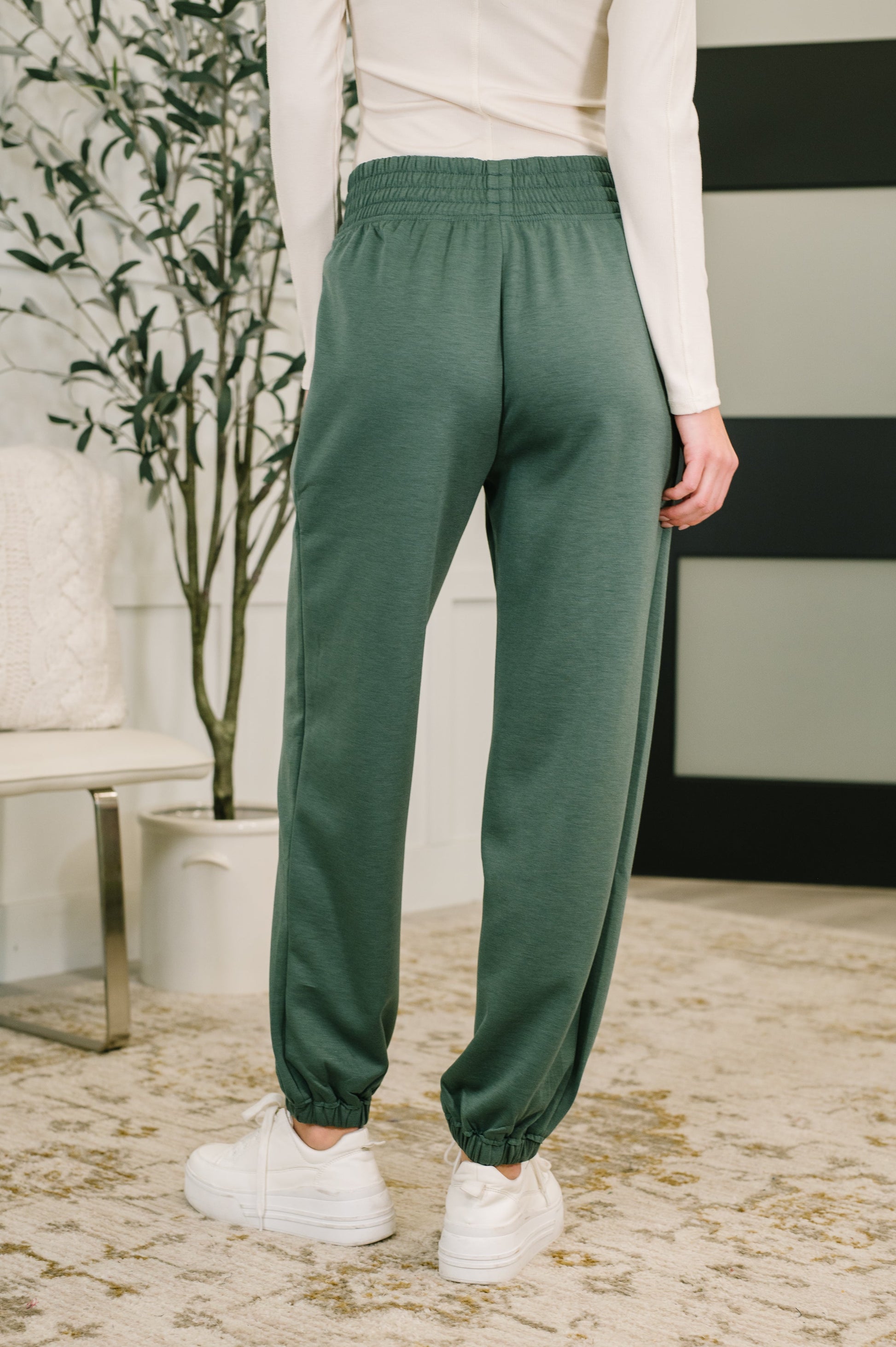 Jogger Bottoms in Dark Forest by Zenana