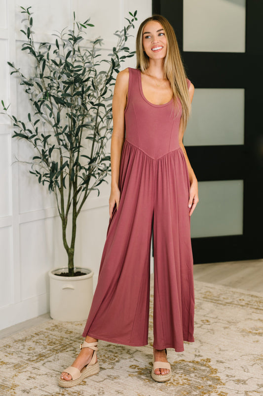 Mauve wide leg jumpsuit by Very J
Ribbed Knit
High Stretch
Scooped Neckline
Cased Elastic Waistband
Wide Leg Silhouette
90% Rayon, 10% Spandex
True to Size