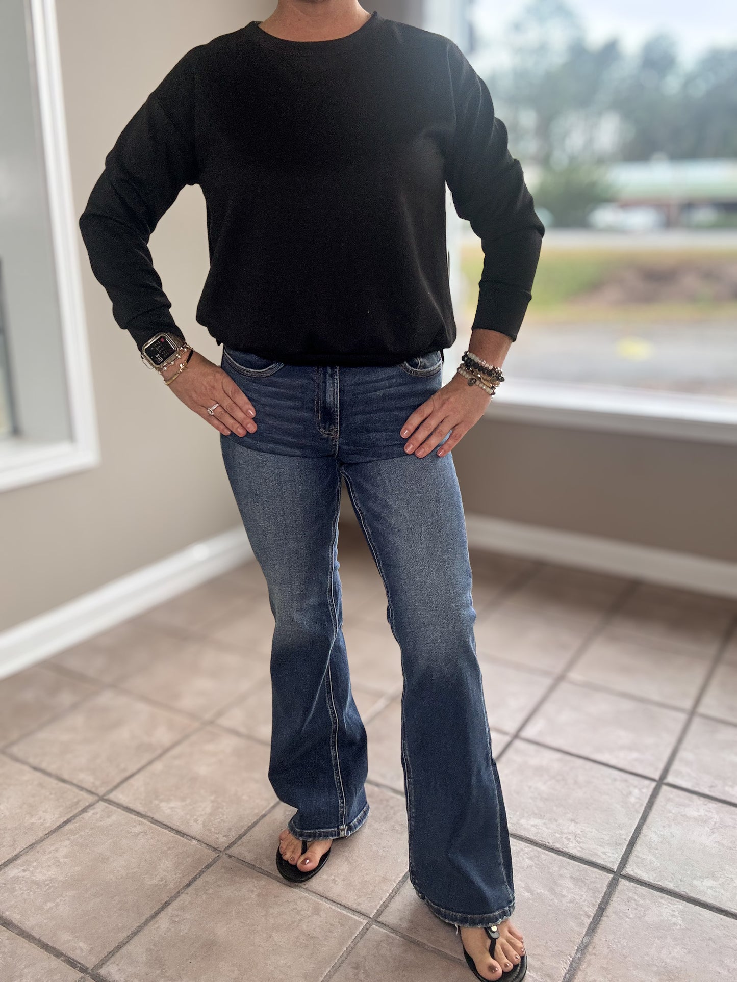 Dark Wash Bootcut Denim Jeans