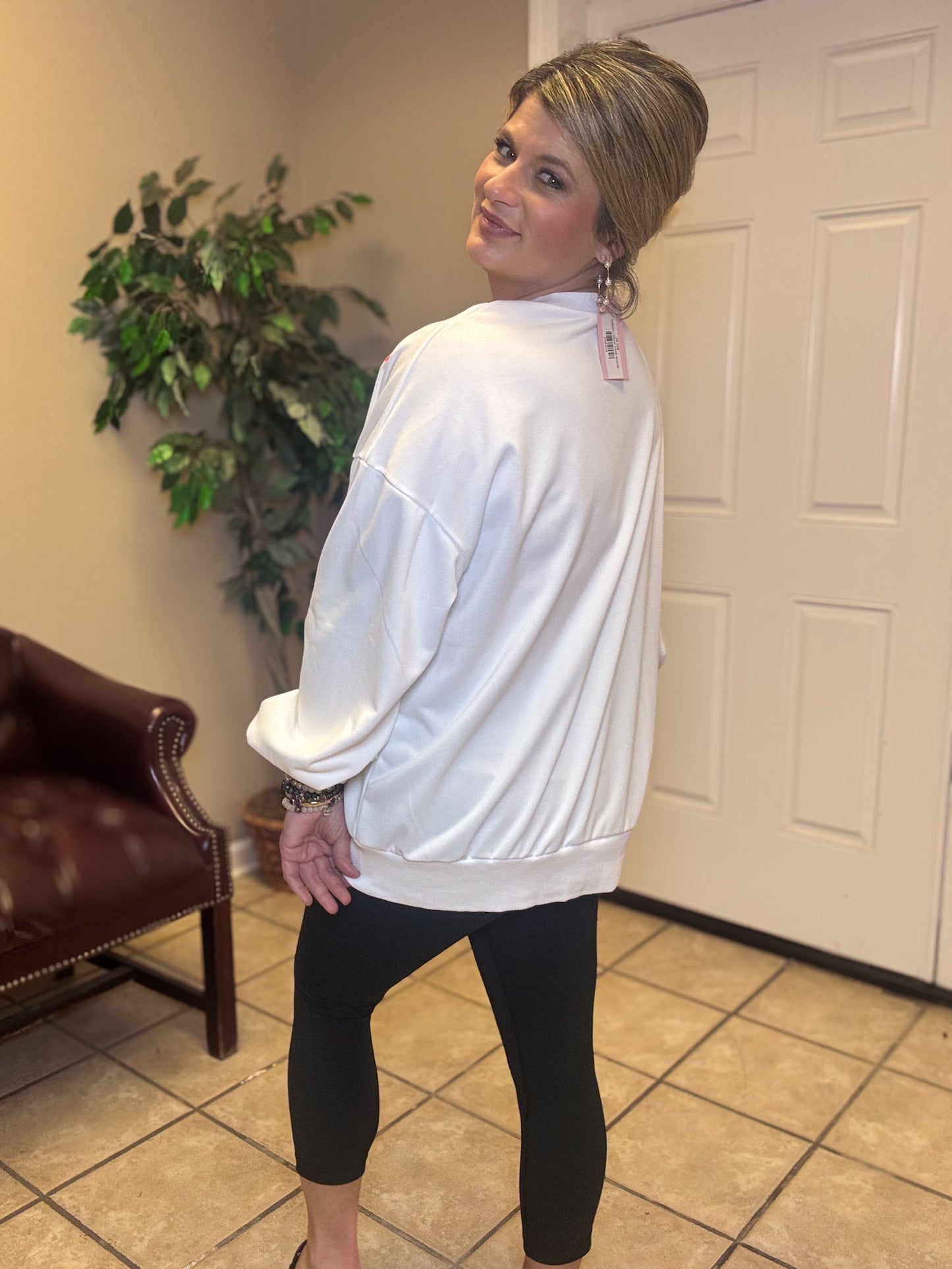 Sequin Boot Pullover