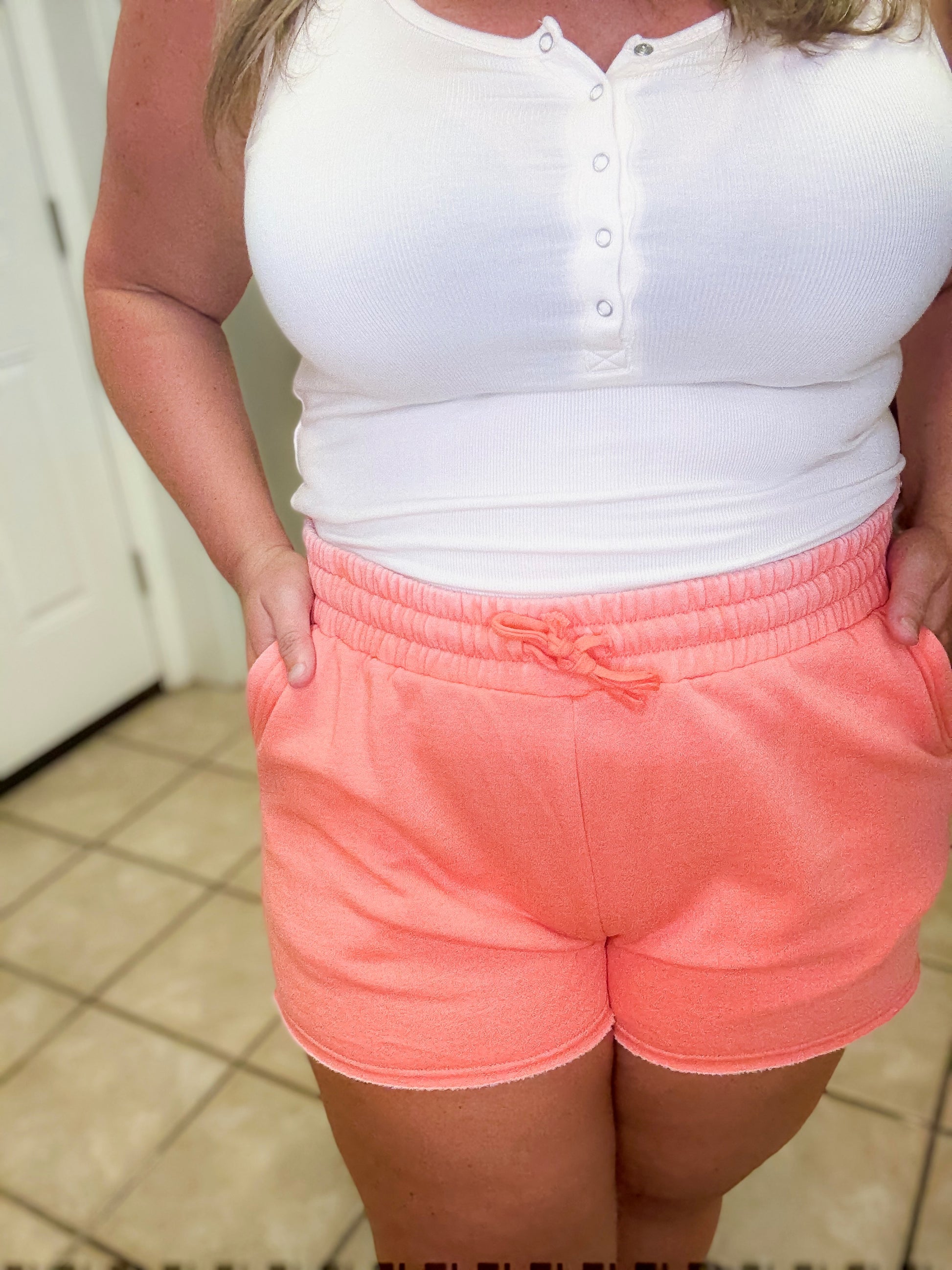 McKinley Lounge Shorts in Coral by Blakeley