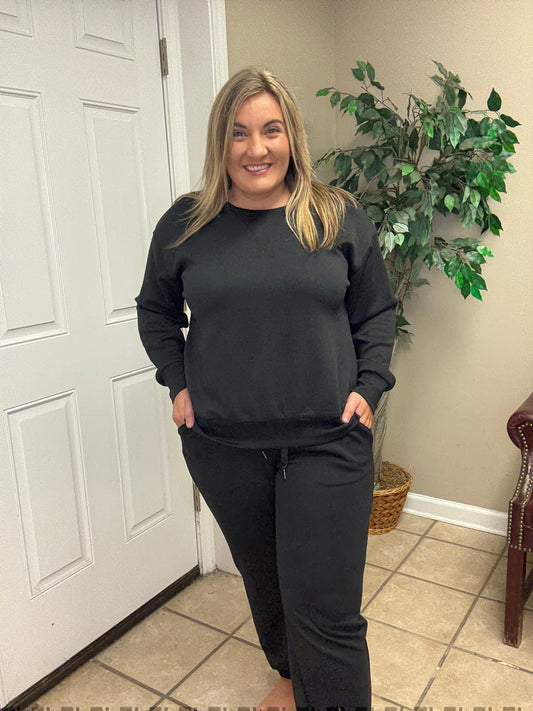 Travel Malibu Pullover by Dear Scarlett in Black