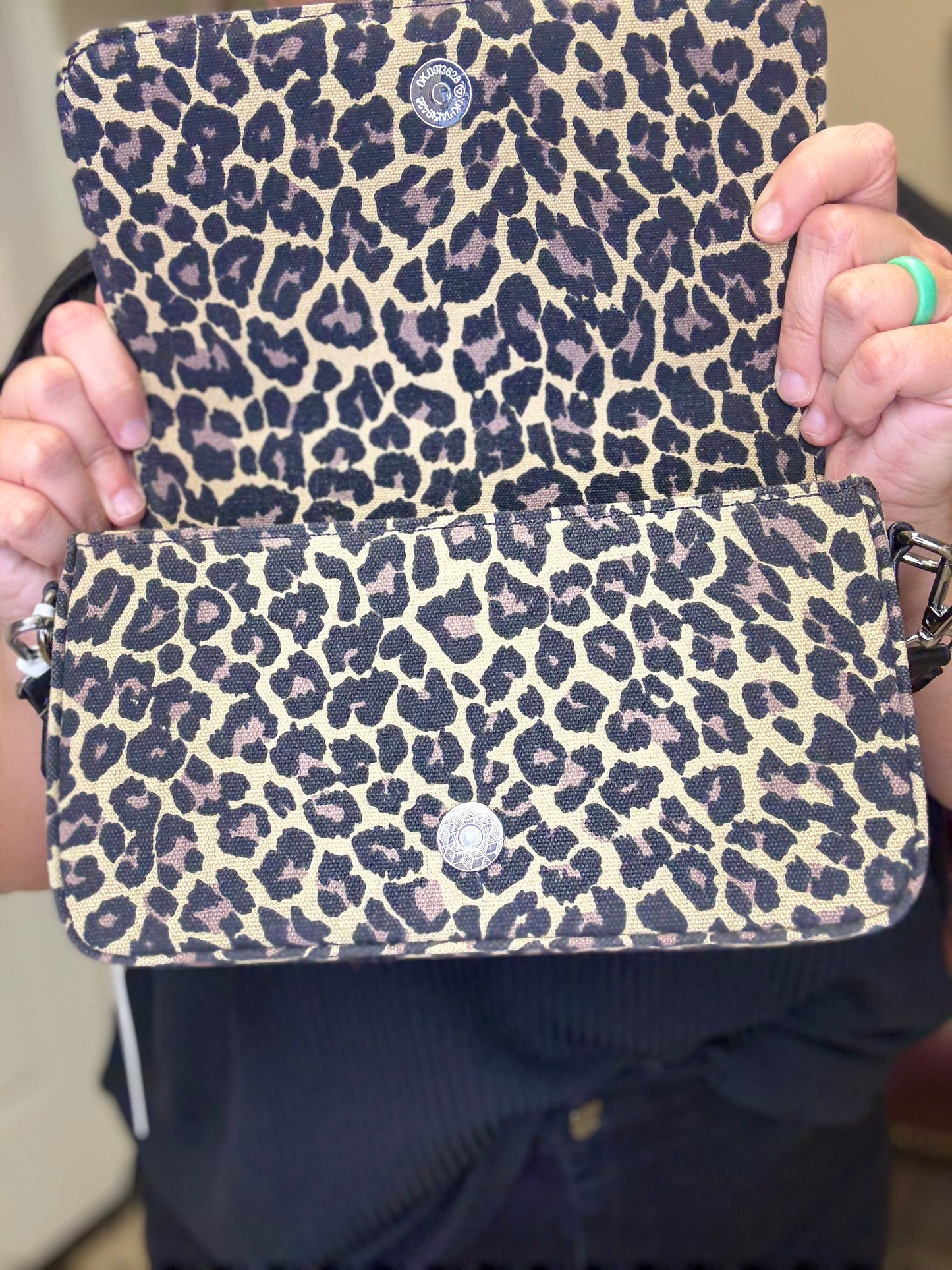 Compact Crossbody Bag in Leopard