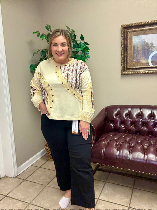 Cropped High Rise Wide Leg Trouser Pants