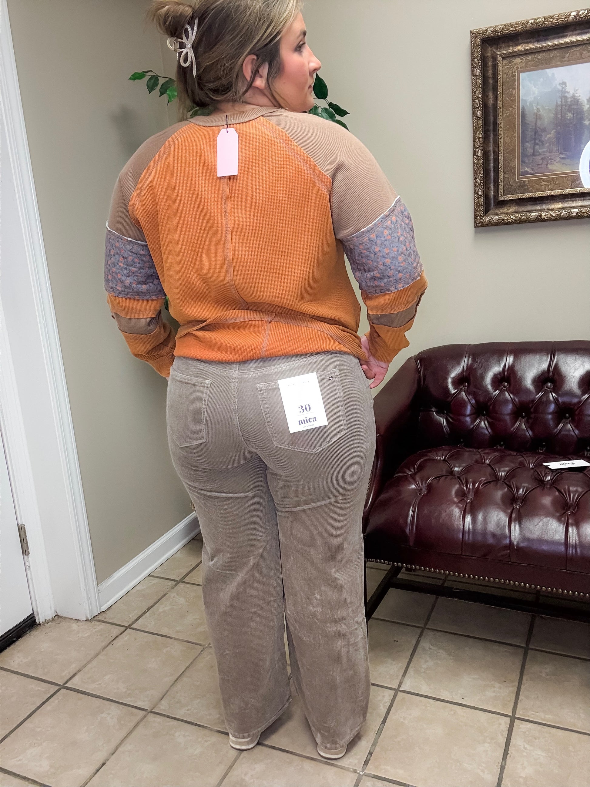 High Rise Wide Leg  in LT Greige by MICA